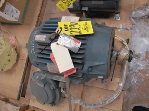 MOTOR, ELECTRIC TYPE, 15 HORSEPOWER, 460VAC, 3PH ELEC RATING, 1200 RPM, 284TCZ FRAME, 21 AMPS, EXPLOSION PROOF TEAO ENCLOSURE. PART # 7YF881423 (W-44) LOADING & HANDLING FEE $15-